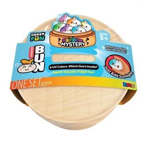 Viral Crazy Fun Squishy Bun Dumpling Rainbow Mystery Kids Multicolor New UV Toy